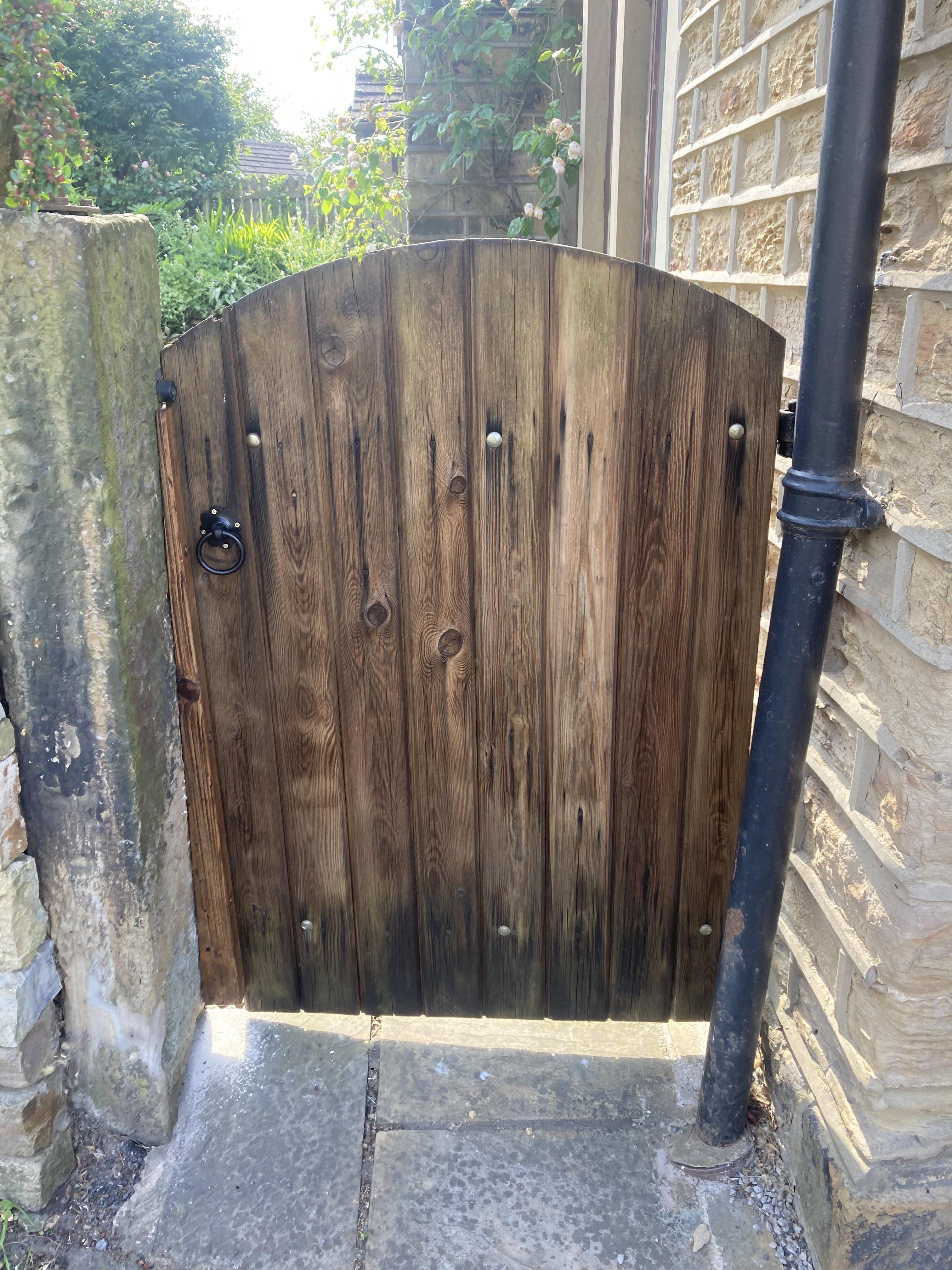 Timber garden gate